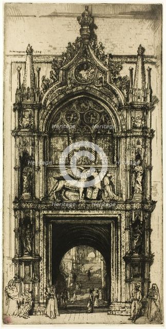 Doorway of the Doges', Venice, 1909. Creator: Donald Shaw MacLaughlan.