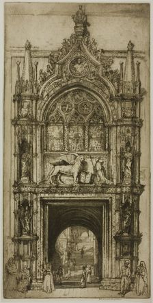 Doorway of the Doges Venice, 1909. Creator: Donald Shaw MacLaughlan
