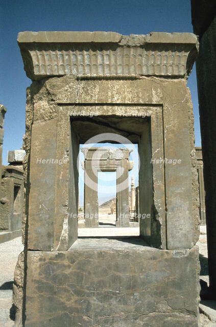 Doorway of the Palace of Darius, Persepolis, Iran