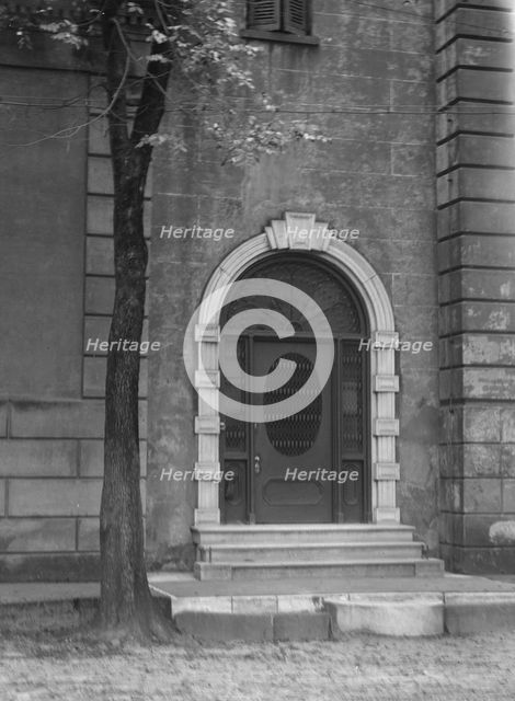 Doorway of [Aiken-Rhett House, 48 Elizabeth Street], Charleston, South Carolina, c1920-c1926. Creator: Arnold Genthe.