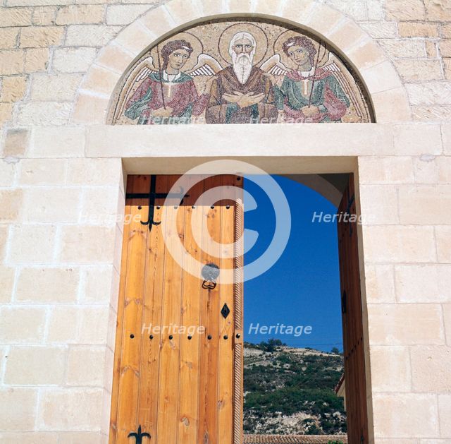 Doorway of Ayios Neophytos monastery near Paphos, 12th century. Artist: Unknown