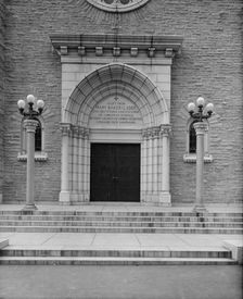 Doorway of First Church of Christ, Scientist, Concord, N.H., c1908. Creator: Unknown