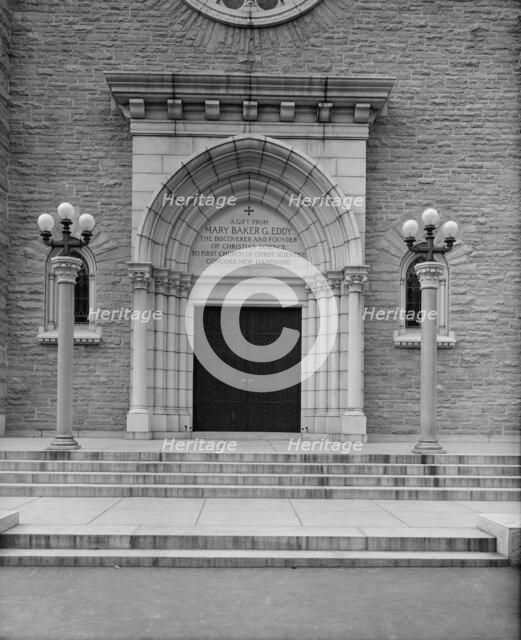 Doorway of First Church of Christ, Scientist, Concord, N.H., c1908. Creator: Unknown.