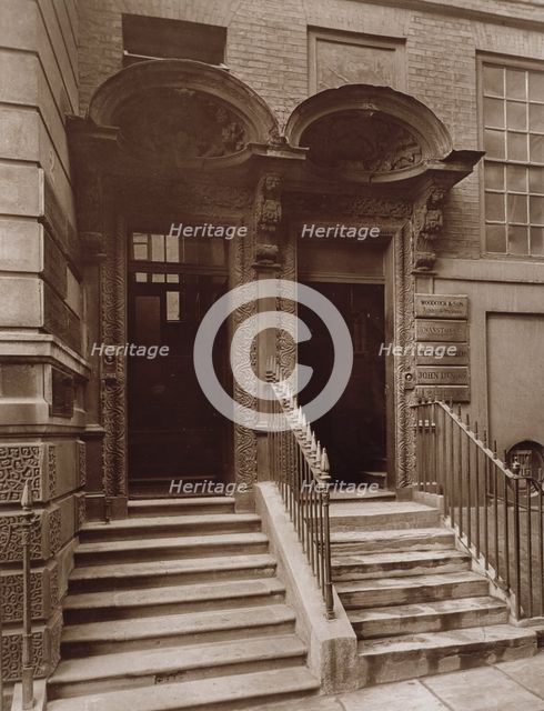 Doorways, Laurence Pountney Hill, c1884. Creator: Henry Dixon & Son.