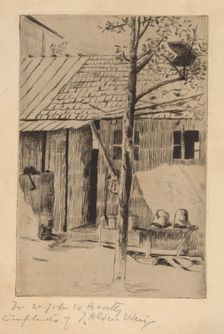 Dooryard, Buckets and Tree. Creator: Julian Alden Weir