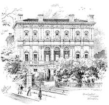Dorchester House, Park Lane, residence of...Shahzada Nasrullah Khan during his stay in London, 1895. Creator: Carl Hentschel