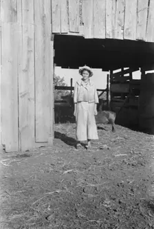 Dora Mae Tengle, sharecropper's daughter, Hale County, Alabama, 1936. Creator: Walker Evans