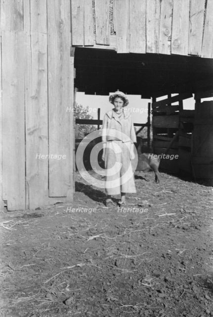 Dora Mae Tengle, sharecropper's daughter, Hale County, Alabama, 1936. Creator: Walker Evans.