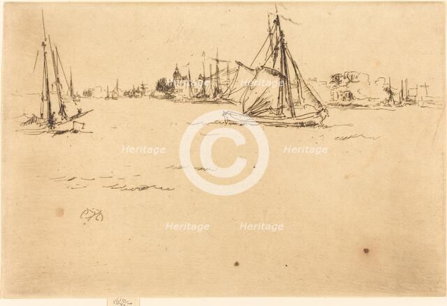 Dordrecht, 1884. Creator: James Abbott McNeill Whistler.