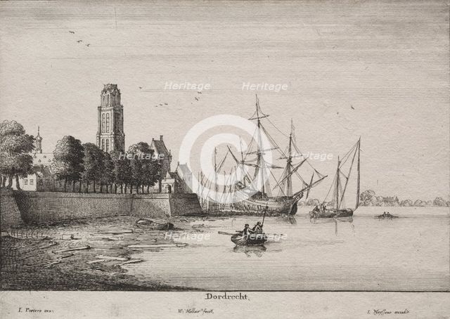 Dordrecht. Creator: Wenceslaus Hollar (Bohemian, 1607-1677).