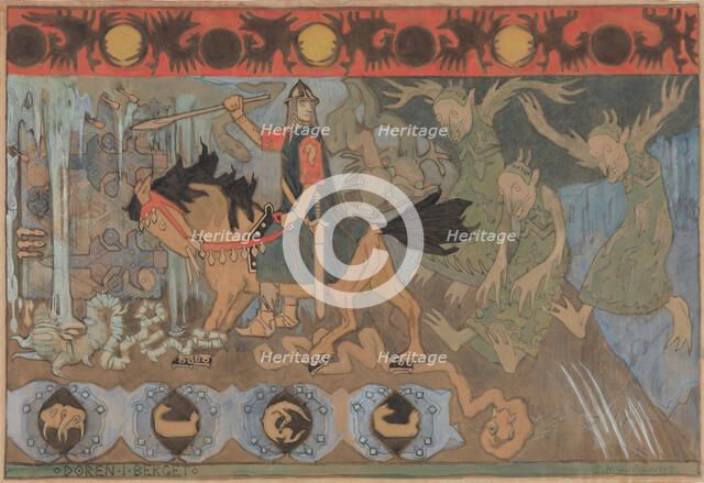 Døren i berget, 1895. Creator: Munthe, Gerhard (1849-1929).