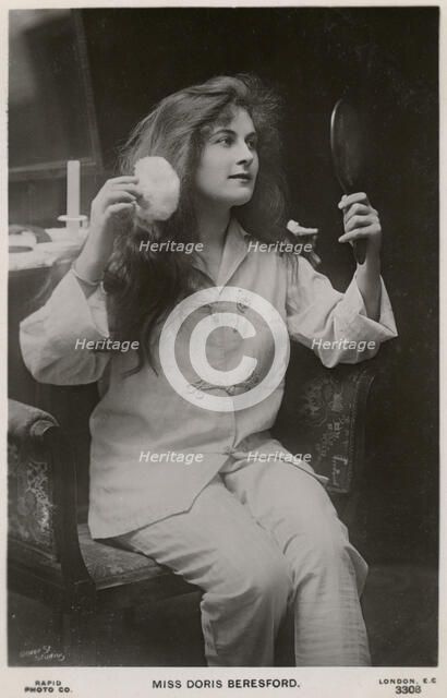 Doris Beresford, British actress, c1900s(?).Artist: Rapid Photo Company