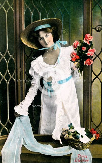 Doris Stocker, actress, early 20th century.Artist: Bassano Studio