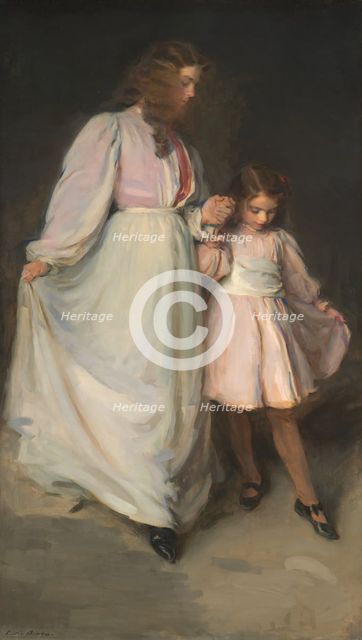Dorothea and Francesca, 1898. Creator: Cecilia Beaux.