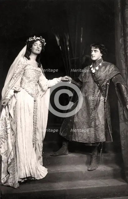 Dorothea Baird (1875-1933) and Harcourt Williams (1880-1957) in Paola and Francesca, 1907.Artist: Foulsham and Banfield