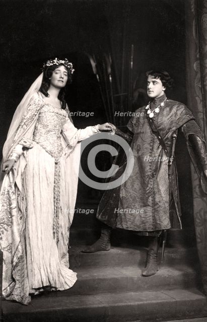Dorothea Baird (1875-1933) and Harcourt Williams (1880-1957) in Paola and Francesca, 1907.Artist: Foulsham and Banfield
