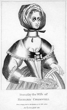 Dorothy, wife of Richard Cromwell, 17th century, (1825)