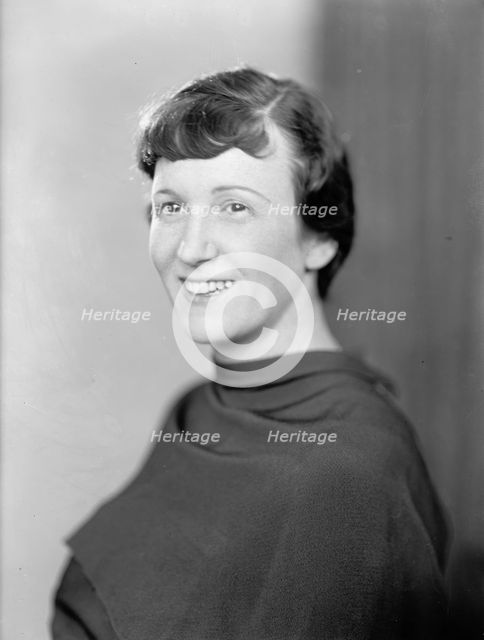Dorothy Ahlers, Portrait, 1933. Creator: Harris & Ewing.