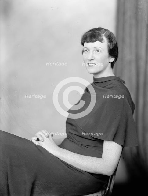 Dorothy Ahlers, Portrait, 1933. Creator: Harris & Ewing.
