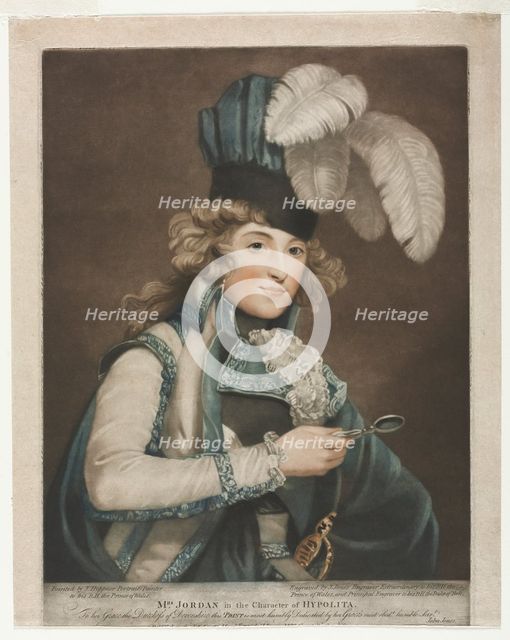 Dorothy Jordan, 1791. Creator: John Jones (British, c. 1745-1797).
