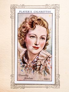 Dorothy Jordan Collectables Picture of movie stars that came with the Players cigarette packet, 1934 Creator: Unknown
