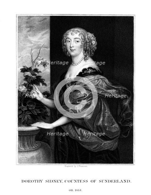 Dorothy Spencer, Countess of Sunderland, (1823).Artist: J Thomson