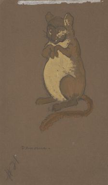 Dormouse (costume design for Alice-in-Wonderland, 1915). Creator: William Penhallow Henderson