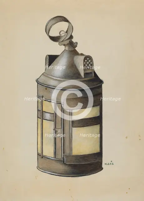 Dormer Window Lantern, c. 1936. Creator: Margaret Stottlemeyer.