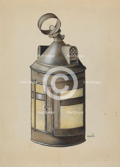 Dormer Window Lantern, c. 1936. Creator: Margaret Stottlemeyer.