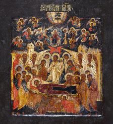 Dormition of the Virgin. Creator: Russian School
