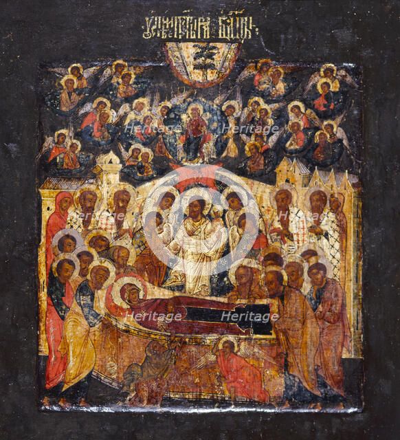 Dormition of the Virgin. Creator: Russian School.