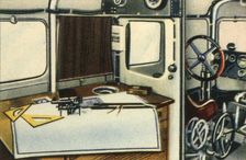 Dornier Do X flying boat navigation room, 1920s, (1932). Creator: Unknown