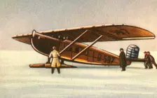 Dornier Merkur plane with snow skids, 1920s, (1932). Creator: Unknown