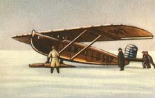 Dornier Merkur plane with snow skids, 1920s, (1932). Creator: Unknown