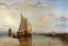 Dort or Dordrecht: The Dort Packet-Boat from Rotterdam Becalmed, 1818. Creator: JMW Turner