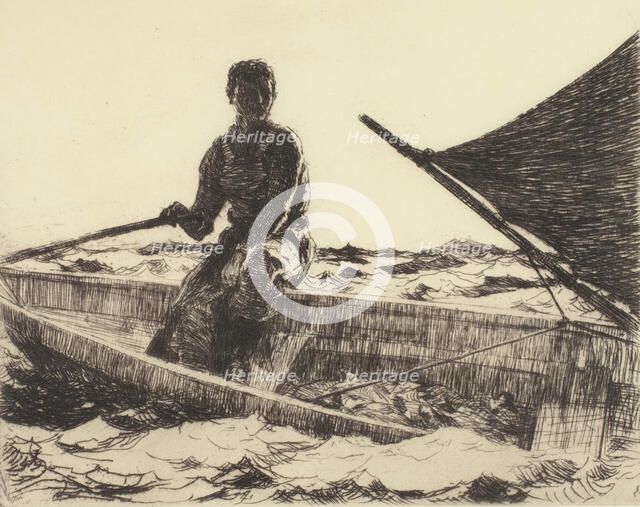 Dory Fisherman, 1927. Creator: Frank Weston Benson.