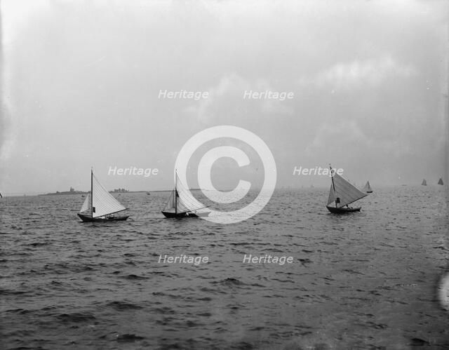 Dory race, I.H. Reg., between 1890 and 1900. Creator: Unknown.