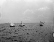 Dory race, I.H. Reg., between 1890 and 1900. Creator: Unknown