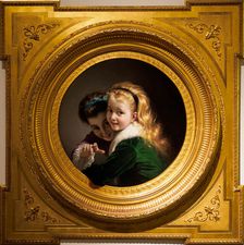 Dos niñas riendo (Two Laughing Girls), 1880. Creator: Borrell del Caso, Pere (1835-1910)