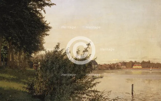 Dosseringen seen toward Österbro, 1836. Creator: Christen Kobke.