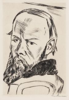 Dostoevsky II, 1921. Creator: Beckmann, Max (1884-1950)