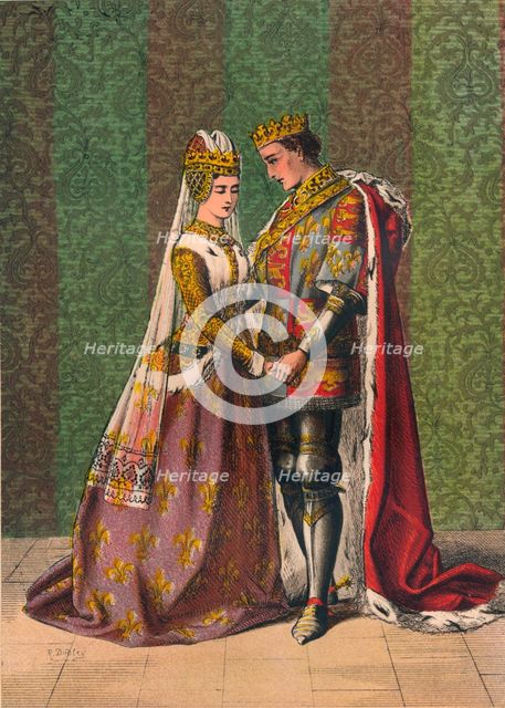 'Dat Is As It Sall Please De Roi Mon Pere', c1875. Artists: William Shakespeare, Robert Charles Dudley.