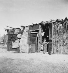 Date picker's home, Coachella Valley, California, 1935. Creator: Dorothea Lange