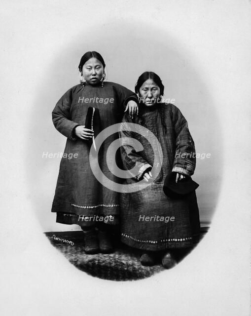 Daughter and mother, Gilyak, 1865-1871. Creator: VV Lanin.