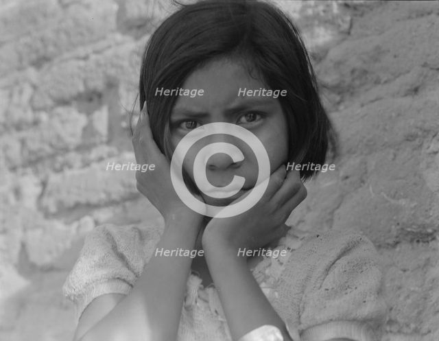 Daughter of Mexican field laborer, Near Chandler, Arizona, 1937. Creator: Dorothea Lange.