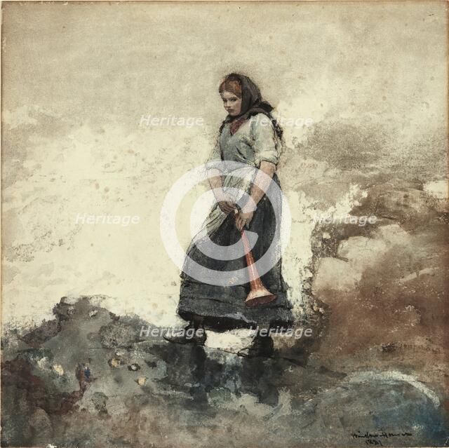 Daughter of the Coast Guard, 1881. Creator: Winslow Homer.