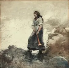 Daughter of the Coast Guard, 1881. Creator: Winslow Homer