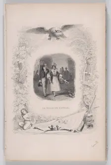 Daughter of the People from The Songs of Béranger, 1829. Creator: Jean Ignace Isidore Gerard