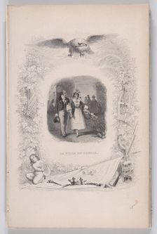 Daughter of the People from The Songs of Béranger, 1829. Creator: Jean Ignace Isidore Gerard