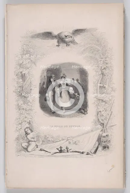 Daughter of the People from The Songs of Béranger, 1829. Creator: Jean Ignace Isidore Gerard.